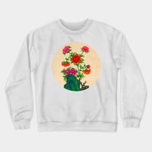 Minhwa: Peonies B Type Crewneck Sweatshirt